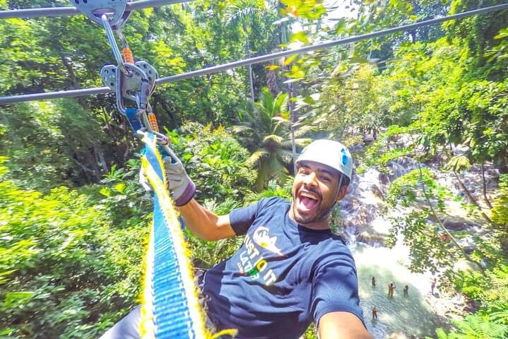 Dunn's River Falls Climb and Zipline from Montego Bay — Ocho Rios Waterfall & Canopy Adventure photo 2