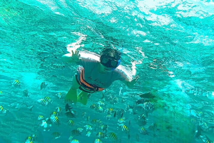 Isla Mujeres Catamaran Cruise with Open Bar, Snorkeling and Ice Bar photo 4