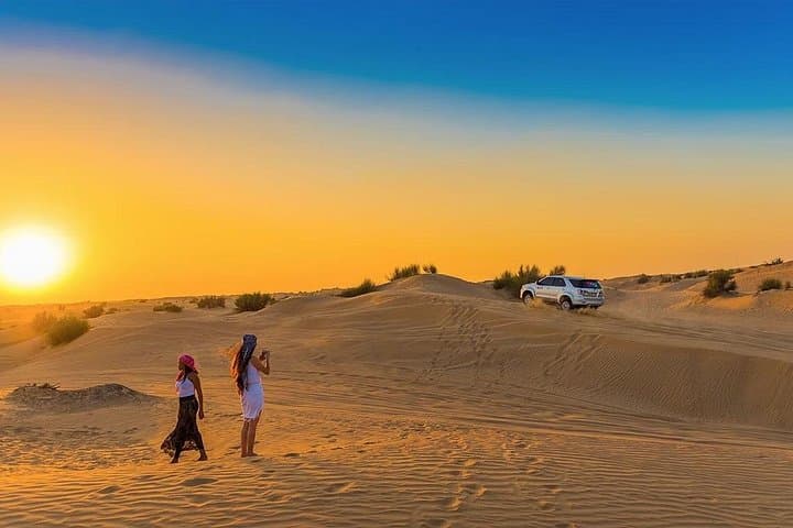 Dubai Morning Desert Safari: Dune Bashing, Camel Ride & Sandboarding at Sunrise photo 1