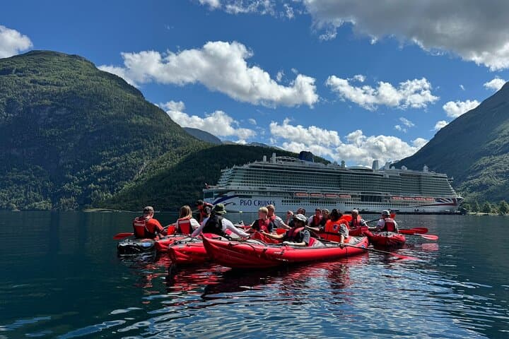 Guided Fjord Kayaking in Hellesylt: Paddle Sunnylvsfjorden & Geiranger photo 6