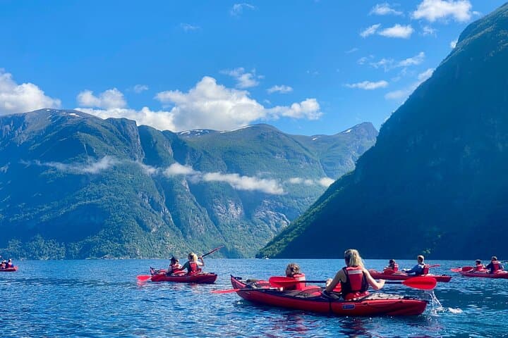 Guided Fjord Kayaking in Hellesylt: Paddle Sunnylvsfjorden & Geiranger