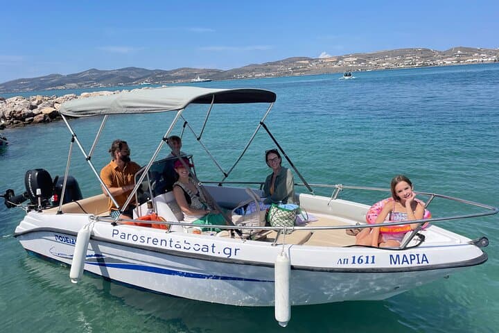 Paros No-License Boat Rental from Pounta — Blue Lagoon & Secluded Beaches photo 3