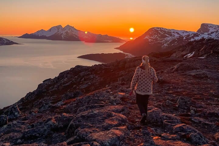 Tromsø Midnight Sun Hike on Kvaløya — Easy Arctic Summit & Fjord Views
