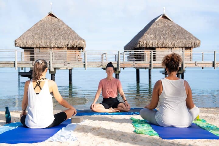 Sunrise Beach Yoga at Manava Moorea — 90-Minute Group Class