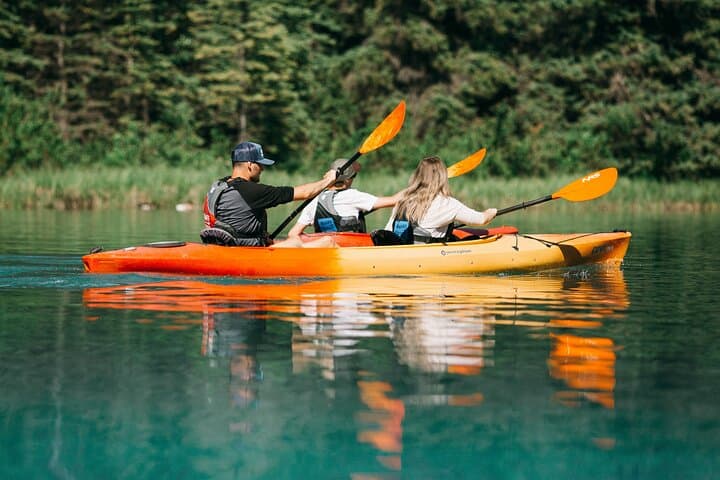 Bow River Double Kayak at Banff — Morning Paddle to Mount Rundle photo 4