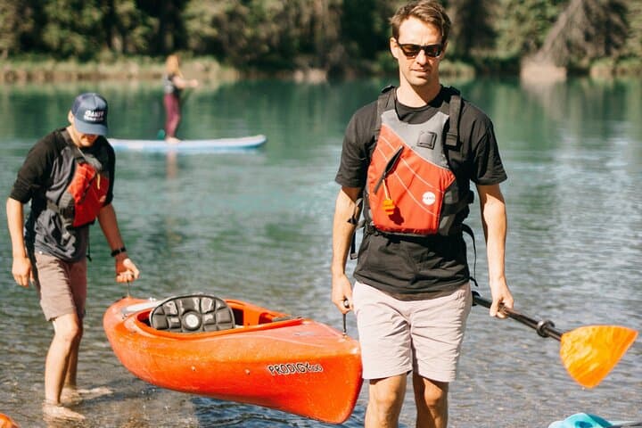 Bow River Double Kayak at Banff — Morning Paddle to Mount Rundle photo 5