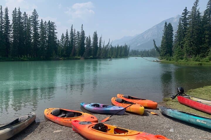 Bow River Double Kayak at Banff — Morning Paddle to Mount Rundle photo 6