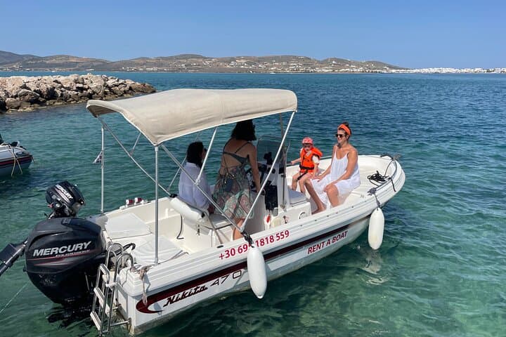 Paros No-License Boat Rental from Pounta — Blue Lagoon & Secluded Beaches photo 4