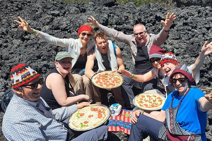 Hike Pacaya Volcano from Antigua and Bake Pizza in Lava Caves