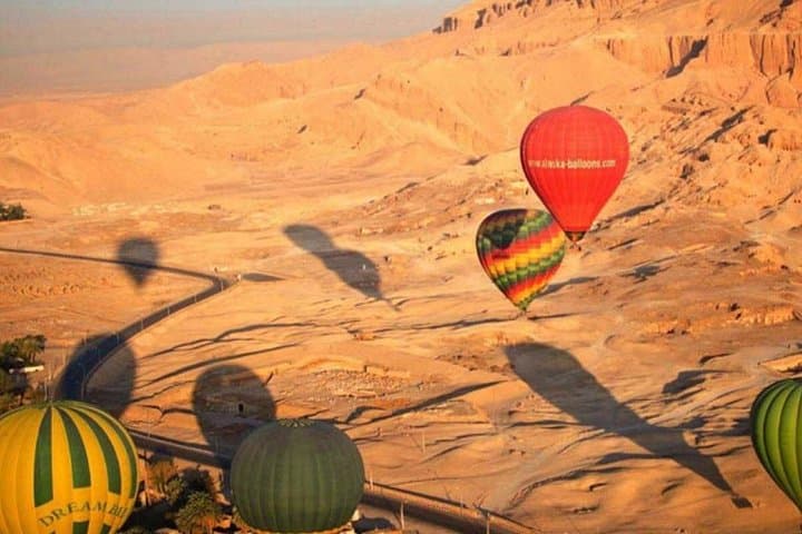 Sunrise Hot Air Balloon Over Luxor: Nile Valley Aerial Flight at Dawn photo 4