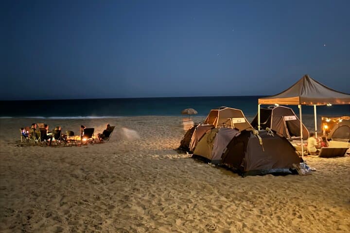 Coastal Camp at Sifa Beach: 2-Day Bonfire & BBQ Escape from Muscat