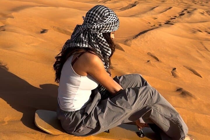 Dubai Desert Safari with BBQ Dinner and Belly Dance — Evening Dune Bashing in Lahbab photo 3