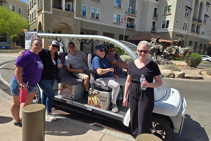 Private Golf Cart Tour of Old Town Scottsdale — Cruise Art, History & Sonoran Streets