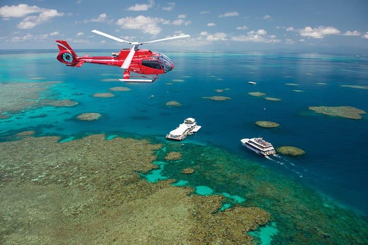 Great Barrier Reef Day Cruise with 10-Minute Helicopter Flight from Cairns