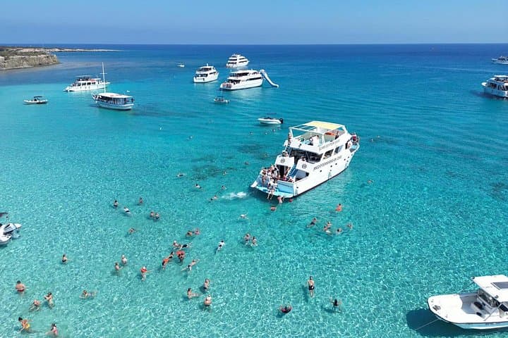 Blue Lagoon Akamas Boat Tour from Paphos: Shipwreck, Snorkel & Baths of Aphrodite photo 2