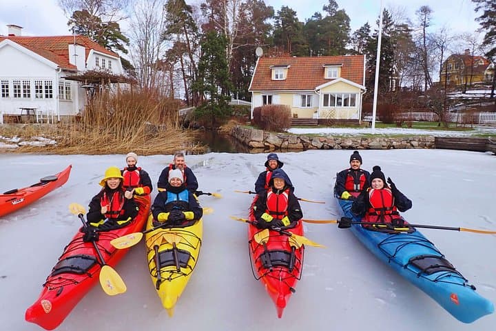 Winter Kayaking Around Vaxholm: Swedish Fika, Sauna and Archipelago Silence photo 4