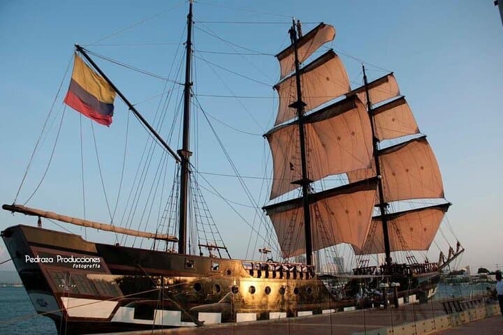 Pirate Sunset Sail in Cartagena Bay: Party Cruise with Live Music & Open Bar