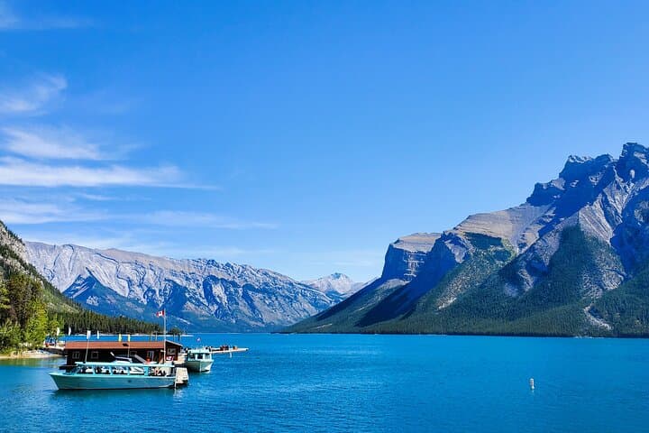 Wolfdog Sanctuary and Banff Day Trip from Calgary — Wolfdogs, Lake Minnewanka & Bow Falls photo 2