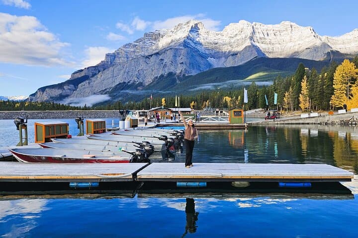Wolfdog Sanctuary and Banff Day Trip from Calgary — Wolfdogs, Lake Minnewanka & Bow Falls photo 3