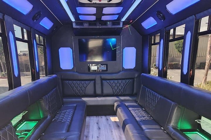 Las Vegas Airport Party Bus Transfer: Private Limo-Style Strip Sendoff photo 1