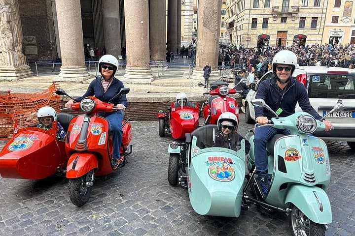Rome Vespa Sidecar Tour with Gelato — 3-Hour Private Ride Through Historic Streets photo 3