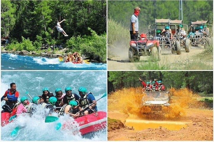 Kemer Ultimate Combo: Buggy, Jeep, Rafting & Zipline Adventure