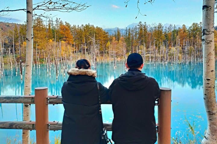 Asahiyama Zoo, Shirahige Falls & Blue Pond Day Tour — Biei and Asahikawa Highlights