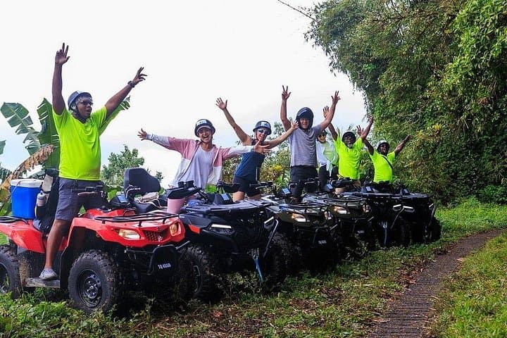 ATV Rainforest Adventure in St. Lucia: Beach Ride, River Crossing & Estate Tour