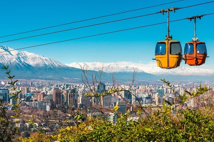 Santiago Skyline: Funicular & Cable Car to Cerro San Cristóbal