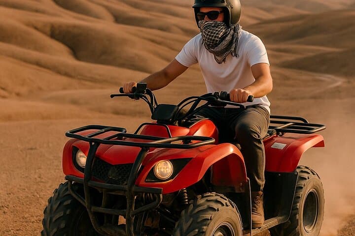 Agafay Desert Sunset: Quad Biking, Camel Ride & Moroccan Dinner from Marrakech