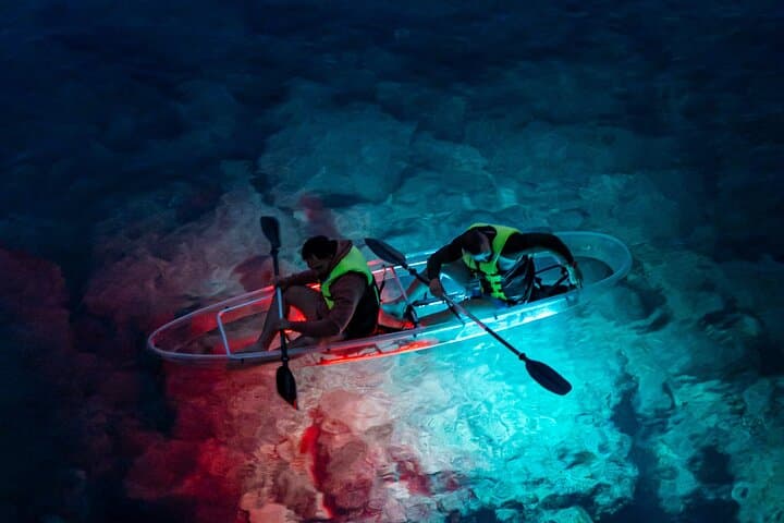 Night Kayak Under the Stars: Glowing Kayak Tour in Pula's Blue and Devil Caves photo 4