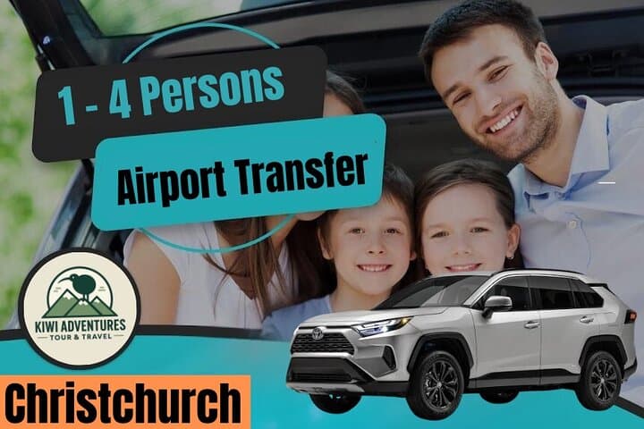Christchurch Airport Car Transfer to City — Private Pickup (max 4)