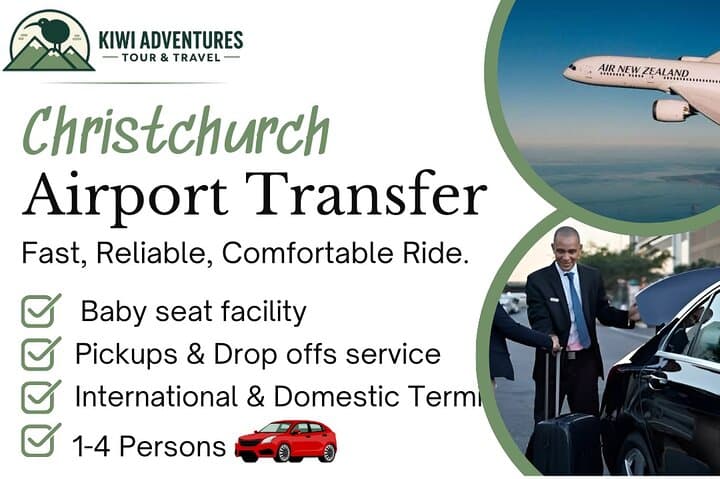 Christchurch Airport Car Transfer to City — Private Pickup (max 4) photo 2
