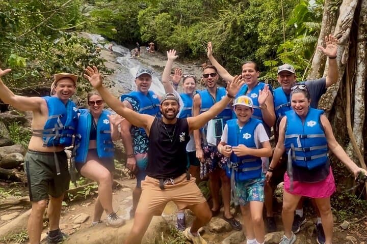 Rainforest Waterslides and Luquillo Beach Day Trip from San Juan