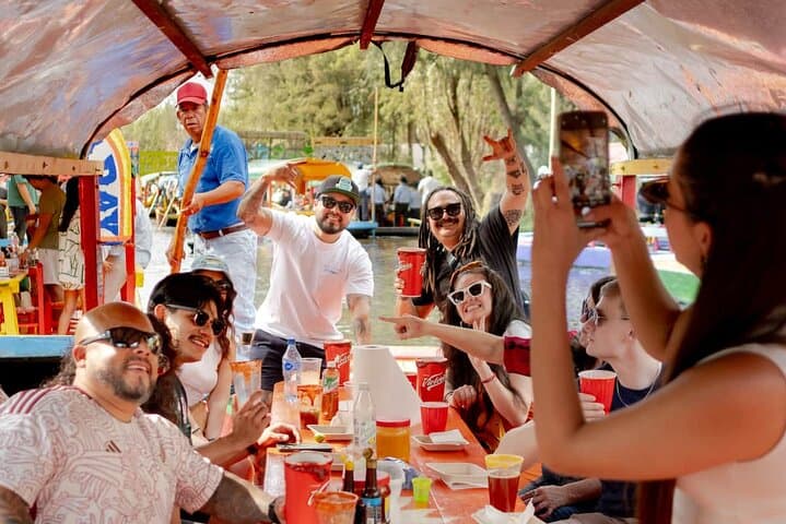 Xochimilco Canal Party: Trajinera Ride with Pickup from Condesa