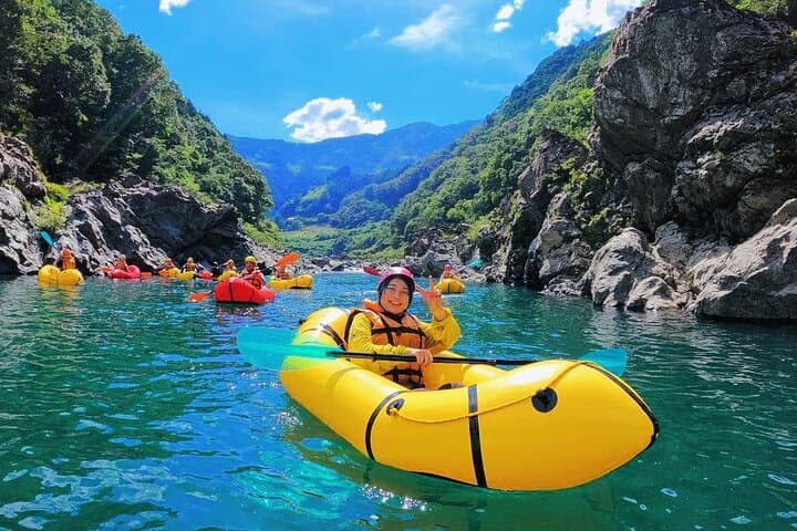Packraft the Niyodo River: Beginner-Friendly Whitewater and Niyodo Blue in Kochi