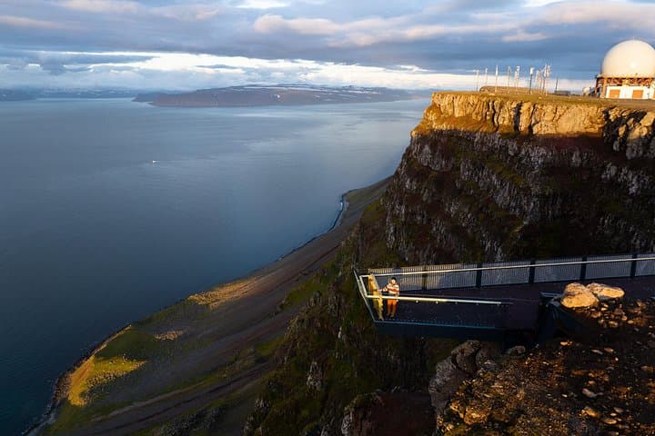 Bolafjall Sky Walk and Syðridalur Mine: Westfjords Peaks and Coastal History
