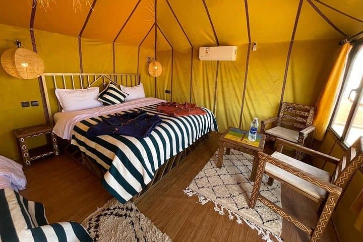 Overnight at Merzouga: Luxury AC Desert Camp with Camel Ride, Sandboarding & Starry Sunrise photo 2