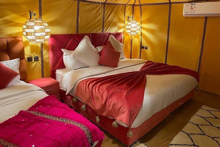 Overnight at Merzouga: Luxury AC Desert Camp with Camel Ride, Sandboarding & Starry Sunrise photo 3