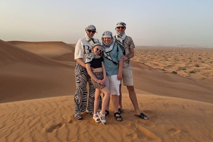 VIP Evening Desert Safari in Lahbab: Dune Bashing, Sandboarding & BBQ Under the Stars photo 1