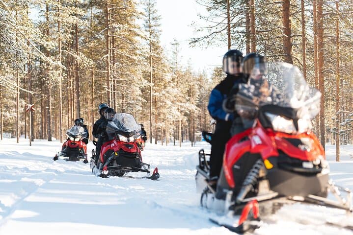Easy Snowmobile Safari in Levi: 1-Hour Family-Friendly Ride Through Lapland photo 1