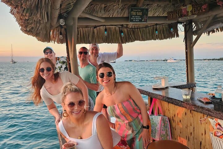 Key West Private Tiki Boat Sunset Cruise: BYOB Harbor Tour & Green Flash Views photo 1