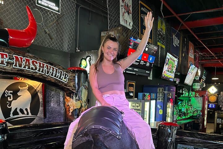 Hold On Tight: Mechanical Bull Riding at The Green Light Bar in Nashville photo 2