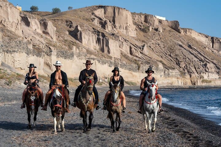 Santorini Horse and Donkey Ride Through Volcanic Landscapes