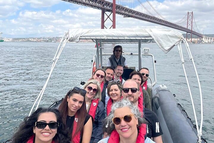 Speedboat Along the Tagus: Lisbon Landmarks, Sunset & Dolphins photo 2