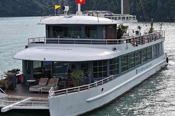 Luxury Catamaran Day Cruise in Halong and Lan Ha Bay photo 6
