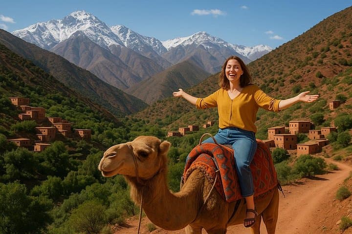 Atlas Mountains Four Valleys Day Trip from Marrakech: Waterfalls, Berber Villages & Camel Ride photo 1