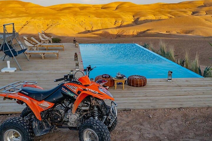 Agafay Desert Quad & Camel Ride from Marrakech — Half-Day Adventure with Lunch