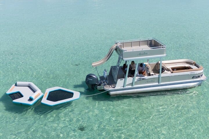 Private Crab Island Boat Charter with Inflatables and Slide in Destin photo 3