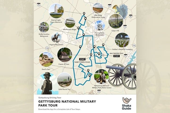 Self-Guided Gettysburg Driving & Walking Audio Tour Bundle photo 2